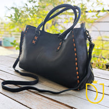 Load image into Gallery viewer, Black Mesa Leather Crossbody Purse
