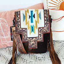 Load image into Gallery viewer, Brookville Western Leather Crossbody Purse
