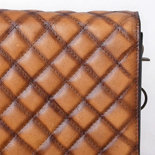 Load image into Gallery viewer, Driftwood Quilted Leather Crossbody Purse
