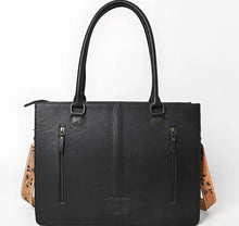 Load image into Gallery viewer, Meadowlark Hand Tooled Leather Tote Bag
