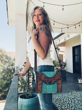 Load image into Gallery viewer, Ozark Lake Western Tooled Leather Crossbody Purse
