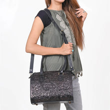Load image into Gallery viewer, Frontier Belle Hand Tooled Leather Speedy Bag
