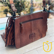 Load image into Gallery viewer, Western Legacy Hand Tooled Leather Crossbody Purse
