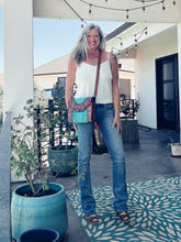 Load image into Gallery viewer, Ozark Lake Western Tooled Leather Crossbody Purse
