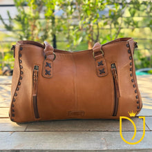 Load image into Gallery viewer, Circle Mountain Leather Crossbody Purse
