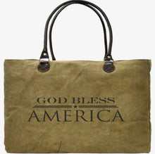 Load image into Gallery viewer, Marley Recycled Military Canvas Market Tote
