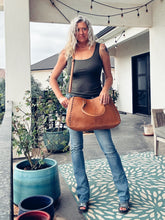 Load image into Gallery viewer, Circle Mountain Leather Crossbody Purse
