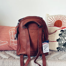 Load image into Gallery viewer, Lake Springs Western Leather Backpack
