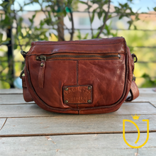 Load image into Gallery viewer, Potenza Italian Leather Crossbody Purse
