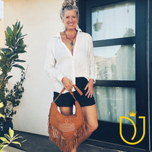 Load image into Gallery viewer, Stagecoach Suede Leather Shoulder Bag
