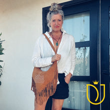 Load image into Gallery viewer, Stagecoach Suede Leather Shoulder Bag
