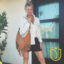 Load image into Gallery viewer, Stagecoach Suede Leather Shoulder Bag
