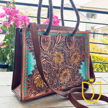 Load image into Gallery viewer, Great Bluff Western All Tooled Leather Purse
