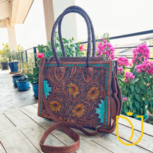 Load image into Gallery viewer, Great Bluff Western All Tooled Leather Purse
