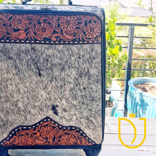 Load image into Gallery viewer, London Hand Tooled Leather Suitcase
