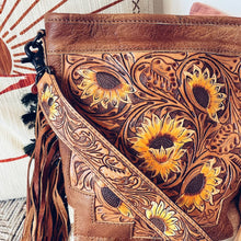 Load image into Gallery viewer, Mirasol Hand Tooled Leather Crossbody Purse
