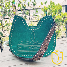 Load image into Gallery viewer, Belleview Suede Leather Hobo Purse
