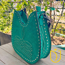 Load image into Gallery viewer, Belleview Suede Leather Hobo Purse
