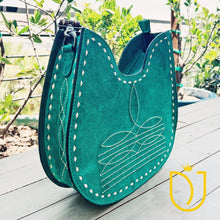 Load image into Gallery viewer, Belleview Suede Leather Hobo Purse
