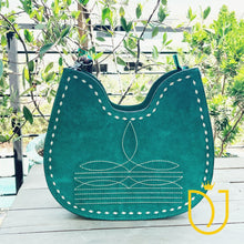 Load image into Gallery viewer, Belleview Suede Leather Hobo Purse
