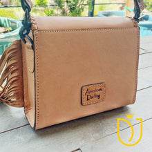 Load image into Gallery viewer, Eagle Island Hand Tooled Leather Crossbody Purse
