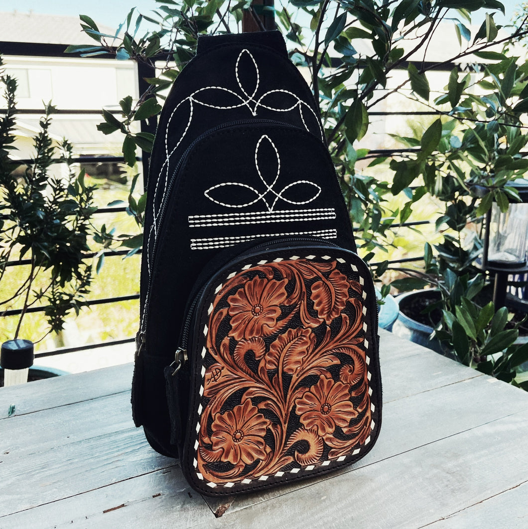 The Bonnie Suede Leather Backpack