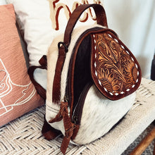 Load image into Gallery viewer, Silver Bow Western Leather Backpack
