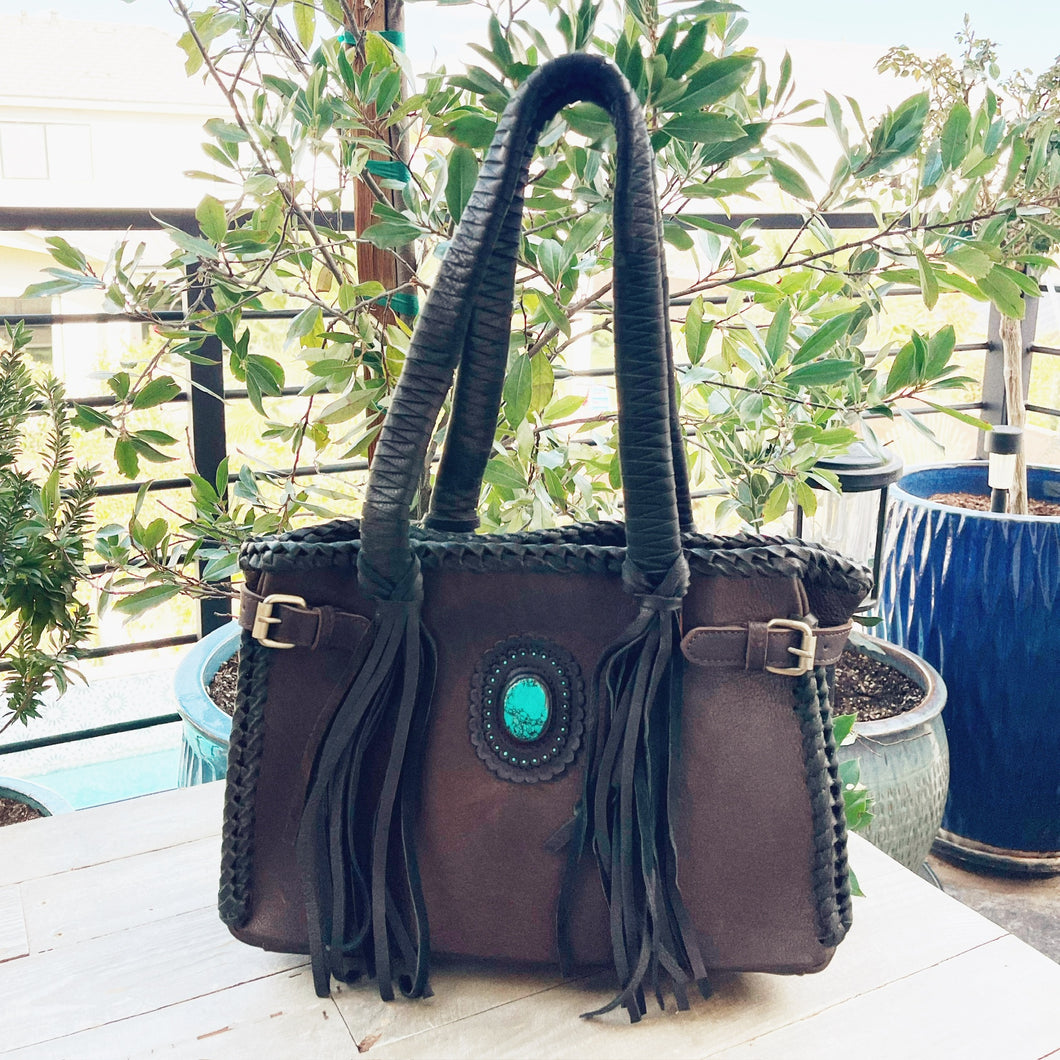 Gallop Ranch Leather Shoulder Bag