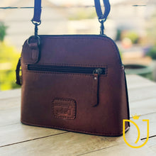 Load image into Gallery viewer, Longhorn Hand Tooled Leather Crossbody Purse
