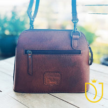 Load image into Gallery viewer, Longhorn Hand Tooled Leather Crossbody Purse
