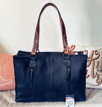 Load image into Gallery viewer, Hillshire Village Western Leather Tote Bag
