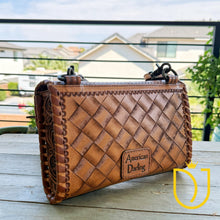Load image into Gallery viewer, Solo Springs Hand Tooled Leather Crossbody Purse
