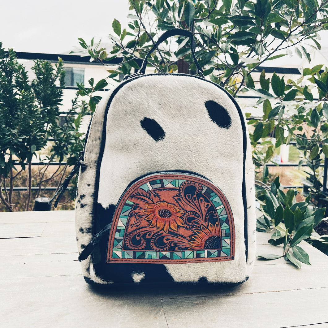 Plainview Western Leather Backpack