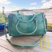 Load image into Gallery viewer, Emerald Isle Leather Crossbody Purse
