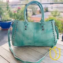 Load image into Gallery viewer, Emerald Isle Leather Crossbody Purse
