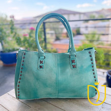 Load image into Gallery viewer, Emerald Isle Leather Crossbody Purse
