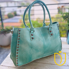 Load image into Gallery viewer, Emerald Isle Leather Crossbody Purse
