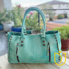 Load image into Gallery viewer, Emerald Isle Leather Crossbody Purse
