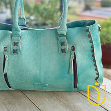 Load image into Gallery viewer, Emerald Isle Leather Crossbody Purse
