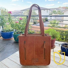 Load image into Gallery viewer, Spring Blooms Hair On Medium Western Leather Shoulder Bag
