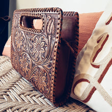 Load image into Gallery viewer, Ramona Hand Tooled Leather Clutch Purse
