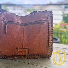 Load image into Gallery viewer, Painted Rocks Italian Leather Crossbody Purse
