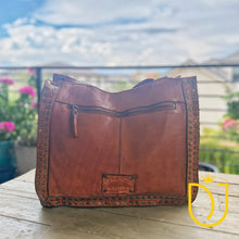 Load image into Gallery viewer, Painted Rocks Italian Leather Crossbody Purse
