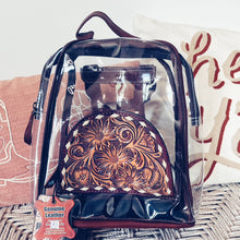 Load image into Gallery viewer, Clear Western Leather Concert Backpack
