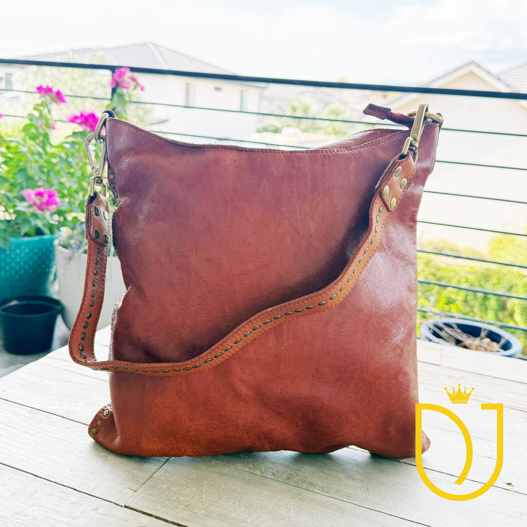 Siena Italian Leather Hobo Bag