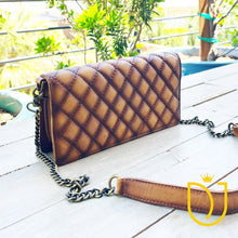 Load image into Gallery viewer, Sagebrush Quilted Leather Crossbody Wallet
