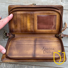 Load image into Gallery viewer, Sagebrush Quilted Leather Crossbody Wallet

