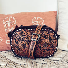 Load image into Gallery viewer, Clark Fork Western Leather Crossbody Purse
