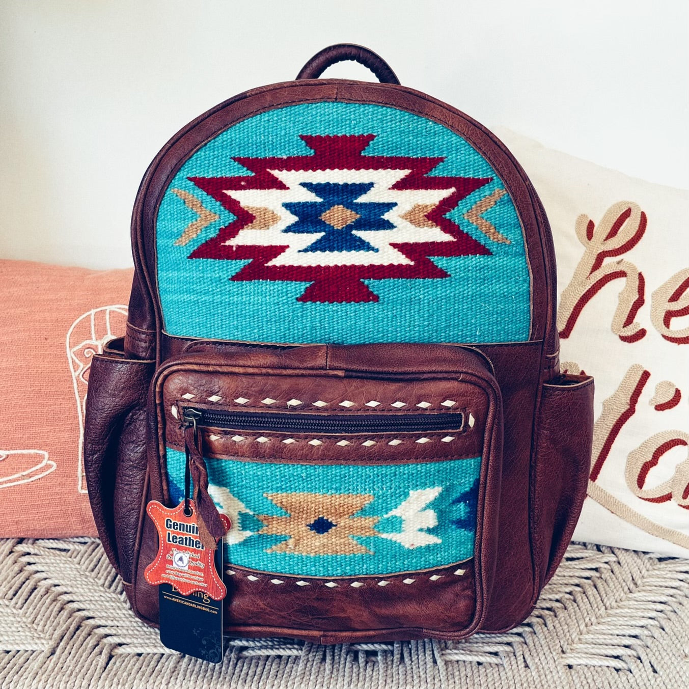 custom leather backpack western Rocky Ridge Western Leather Backpack