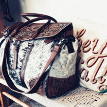 Load image into Gallery viewer, Beech Grove Western Leather Weekender Duffel Bag
